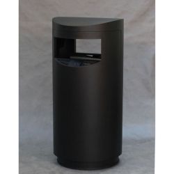 Урна-пепельница Терминал-500 (500х1040 мм, 60 л, с емкостью) черный